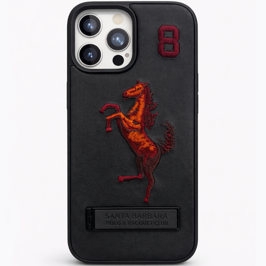 Stallion Leather Case iPhone 15 Pro - Black