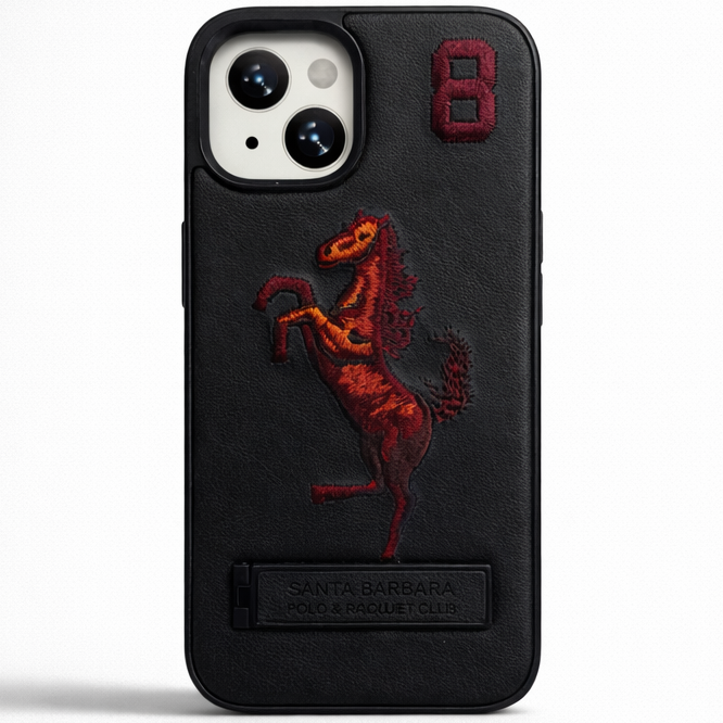 Stallion Leather Case iPhone 15 - Black