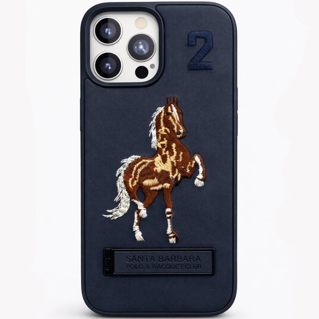 Stallion Leather Case iPhone 16 Pro - Blue