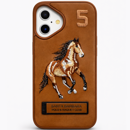 Stallion Leather Case iPhone 16 - Brown