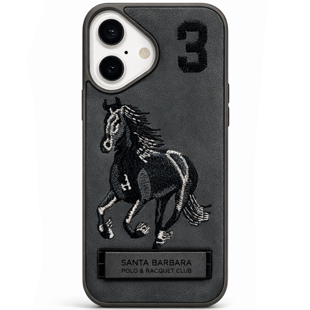 Stallion Leather Case iPhone 17 - Grey