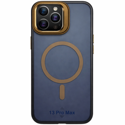Dual Layer Camera Stand Case iPhone 13 Pro Max - Gold Accent Edition