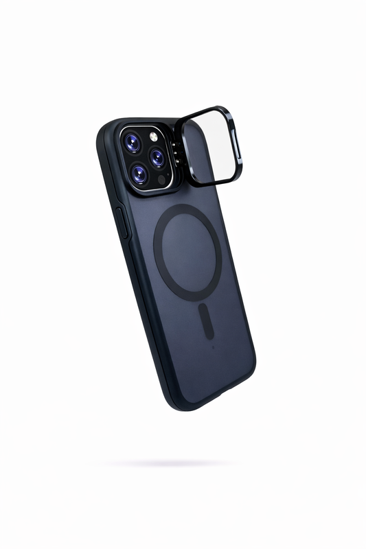 Dual Layer Camera Stand Case for iPhone 14 Pro Max - Black