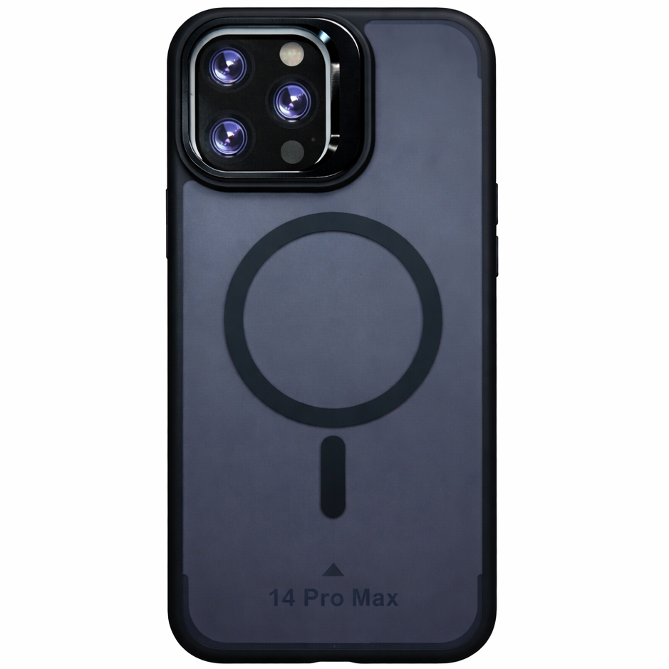 Dual Layer Camera Stand Case for iPhone 14 Pro Max - Black