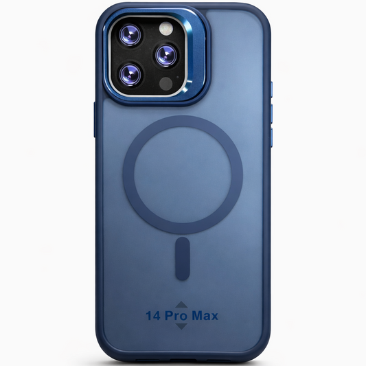 Dual Layer Camera Stand Case for iPhone 14 Pro Max - Blue