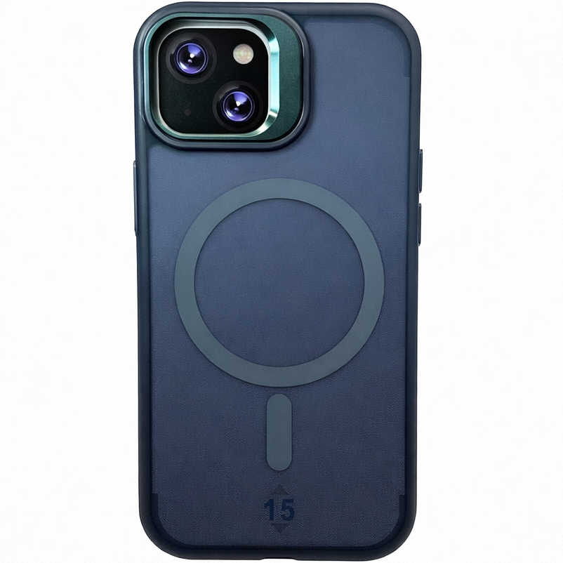 Dual Layer Camera Stand Case for iPhone 15 Green