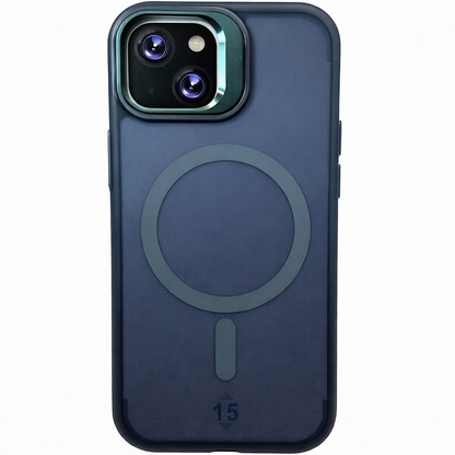 Dual Layer Camera Stand Case for iPhone 15 Green