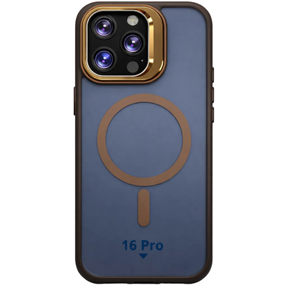Dual Layer Camera Stand Case for iPhone 16 Pro - Gold