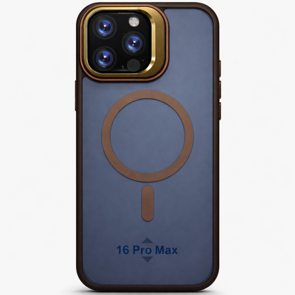 Dual Layer Camera Stand Case for iPhone 16 Pro Max - Gold