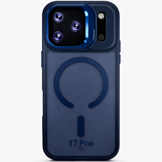 Dual Layer Camera Stand Case for iPhone 17 Pro - blue