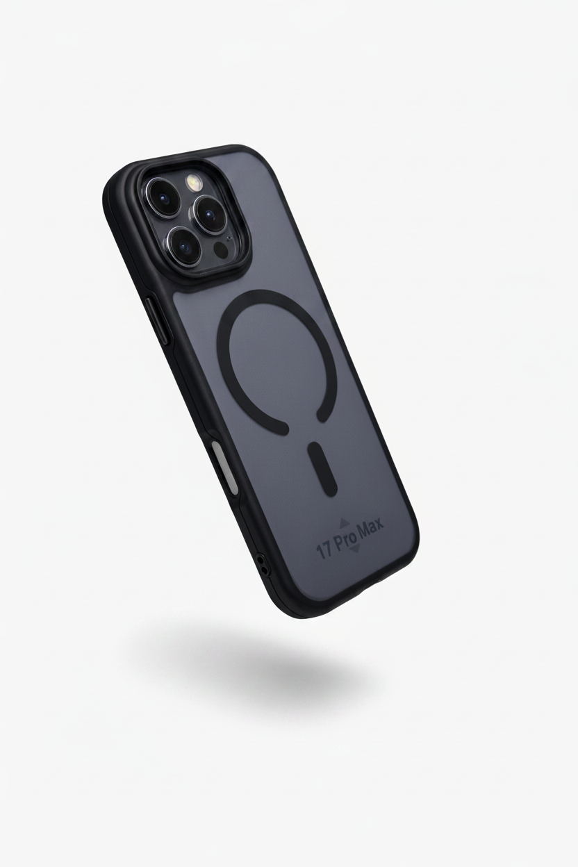Dual Layer Camera Stand Case for iPhone 17 Pro Max - black