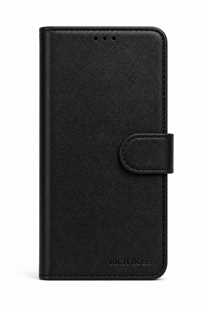 RichBoss Leather Folio Case for Google Pixel 10 / 10 Pro - Black
