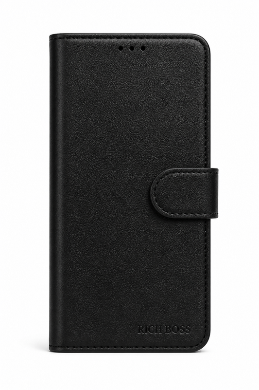 RichBoss Leather Folio Case for Google Pixel 10 / 10 Pro - Black