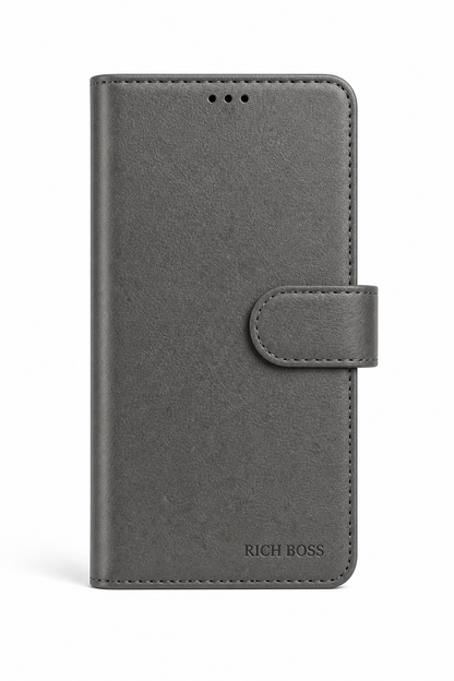 RichBoss Leather Folio Case for Google Pixel 10 / 10 Pro - Grey