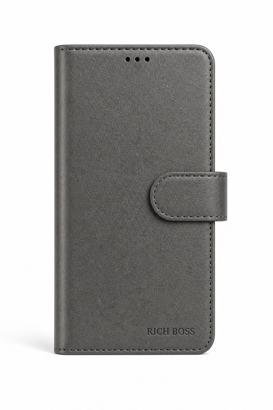 RichBoss Leather Folio Case for Google Pixel 10 / 10 Pro - Grey
