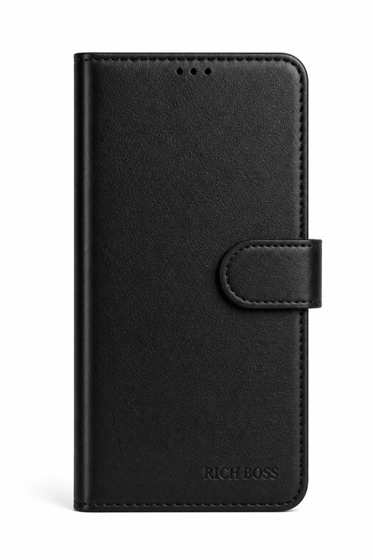 RichBoss Leather Folio Case for Samsung Galaxy S24 / S25 - Black