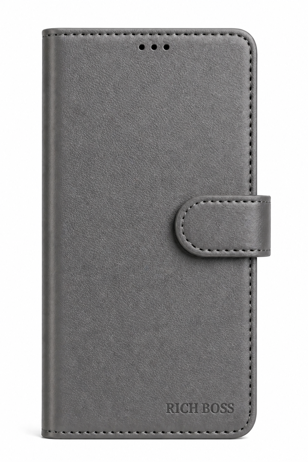 RichBoss Leather Folio Case for Samsung Galaxy S24 FE - Grey