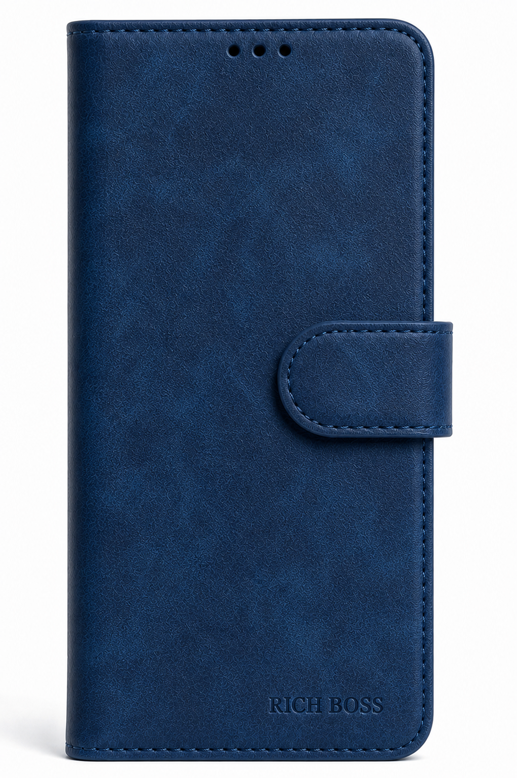 RichBoss Leather Folio Case for iPhone 14 Pro Max - Blue