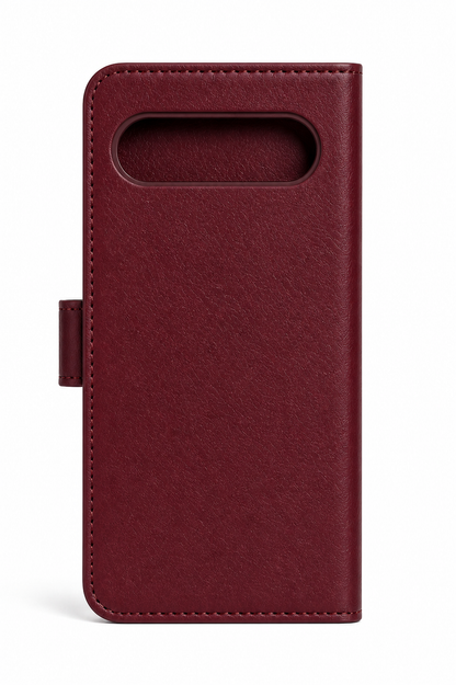 RichBoss Leather Folio Case for Google Pixel 10 / 10 Pro - Burgundy