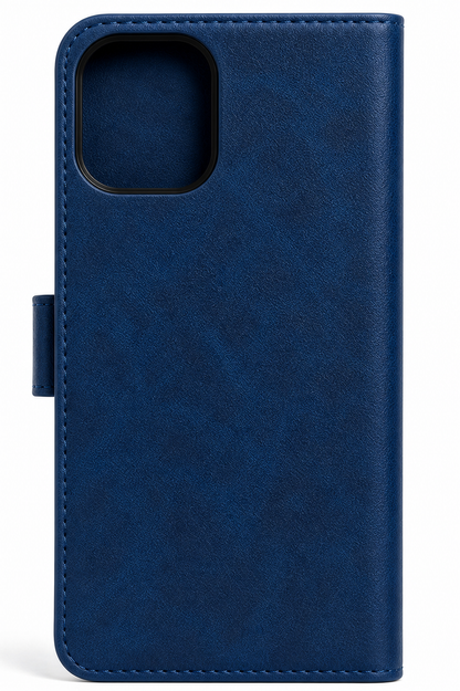 RichBoss Leather Folio Case for iPhone 14 Pro Max - Blue