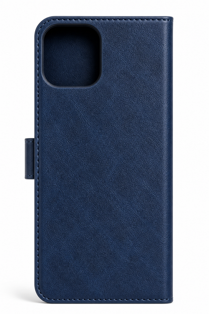 RichBoss Leather Folio Case for iPhone 15 Pro Max - Blue