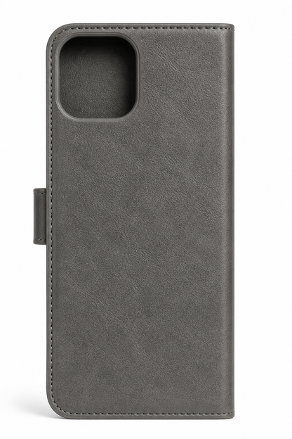 RichBoss Leather Folio Case for iPhone 15 Pro Max - Grey