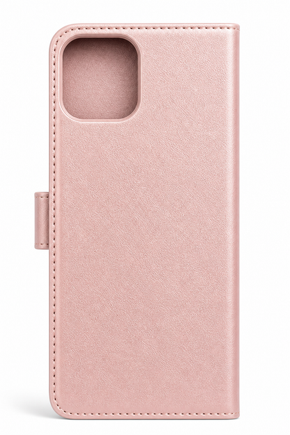 RichBoss Leather Folio Case for iPhone 15 Pro Max - Pink