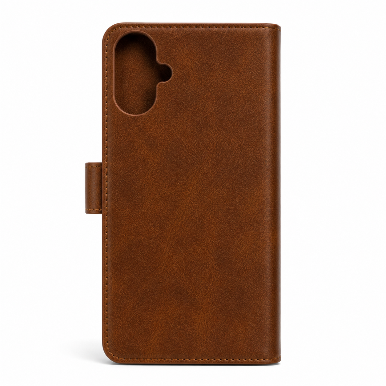 RichBoss Leather Folio Case for iPhone 16 Plus - Brown