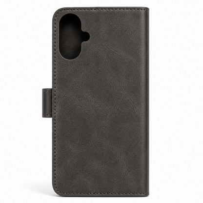 RichBoss Leather Folio Case for iPhone 16 Plus - Grey