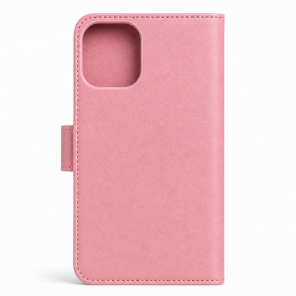 RichBoss Leather Folio Case for iPhone 16 Pro Max - Pink
