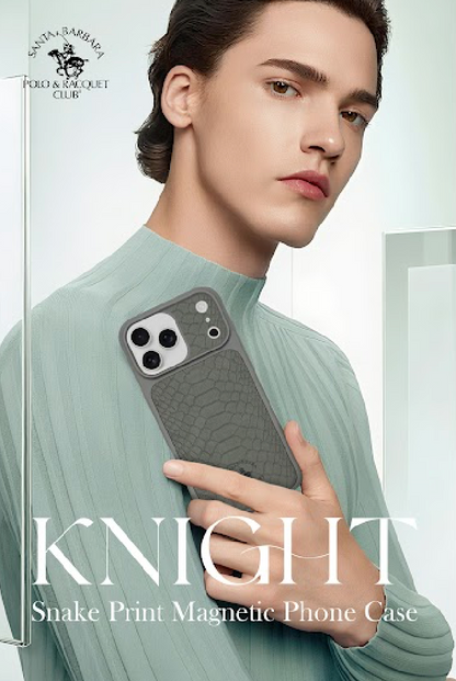 Iphone 17 KNIGHT Snake Print Magnetic Phone Case