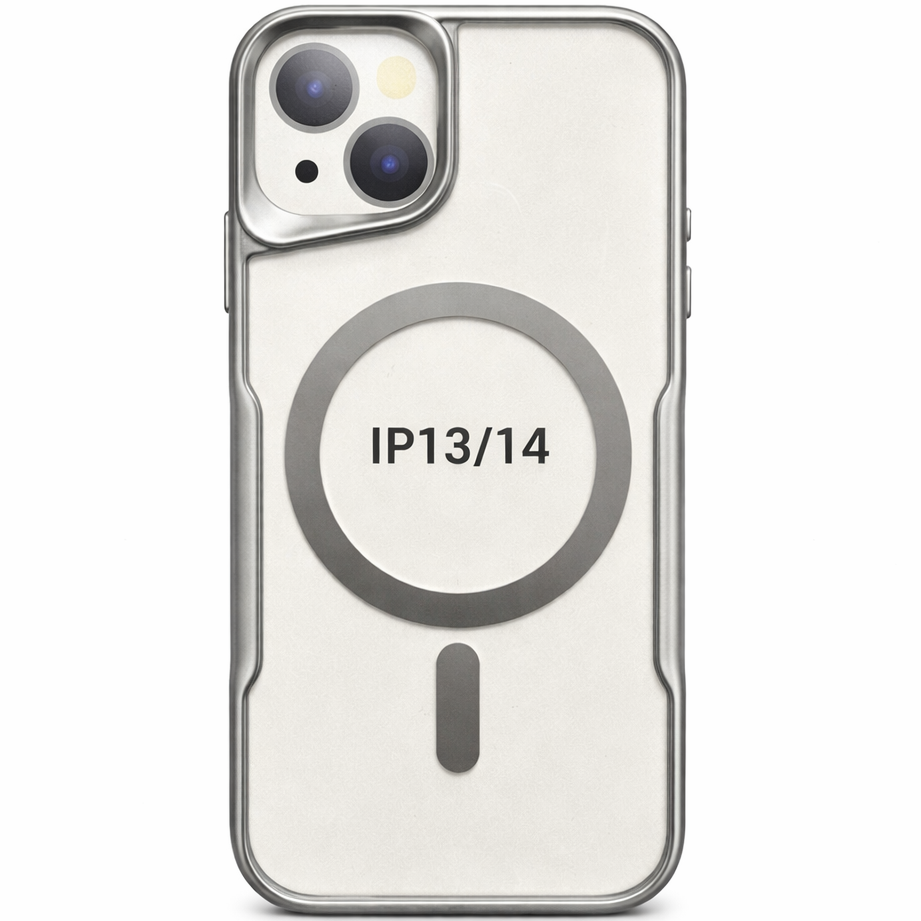 BOS Iphone 13/14 Case-Silver