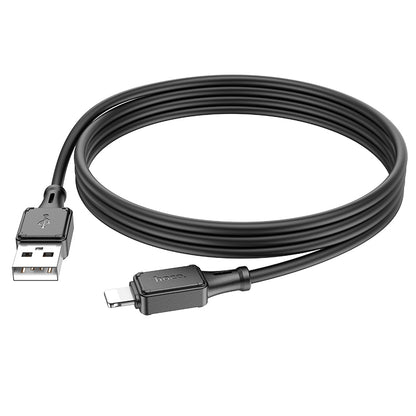 HOCO X101 Assistant silicone charging data cable iP black