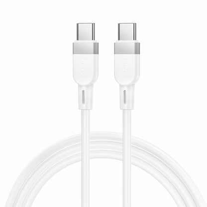 HOCO X109 Energy 60W silicone charging data cable C to C(L=1M) white