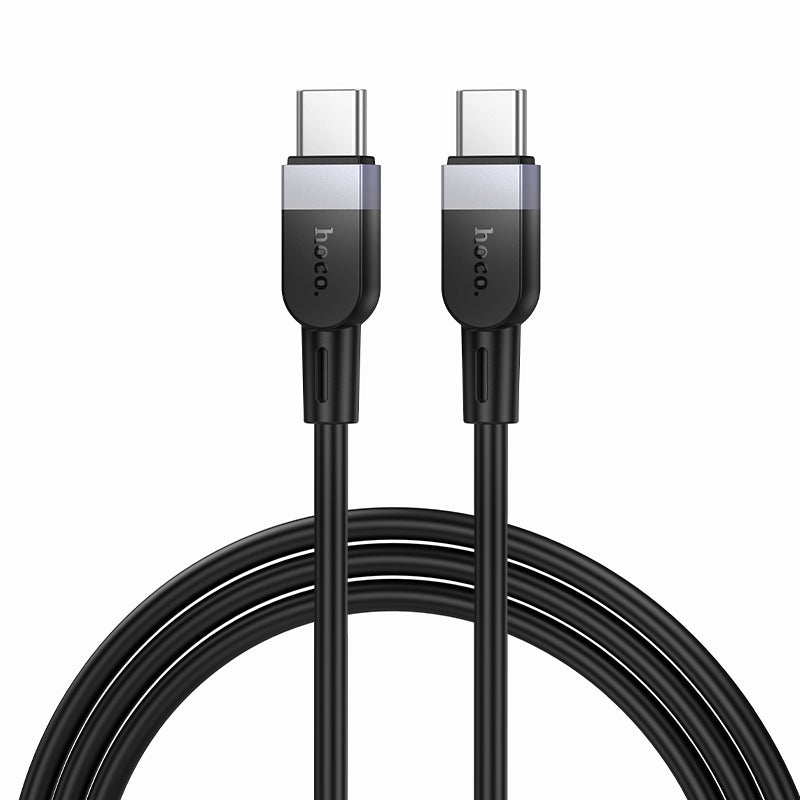 HOCO X109 Energy 60W silicone charging data cable C to C(L=1M) black